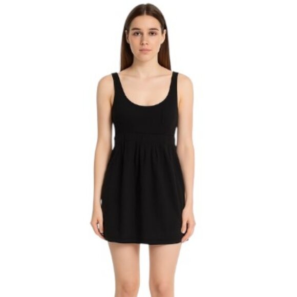 James Perse black tank mini dress size 3 - Picture 1 of 6